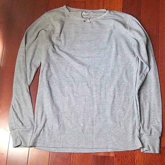 Pamela Thermal Grey Long Sleeve Shirt - Picture 1 of 5